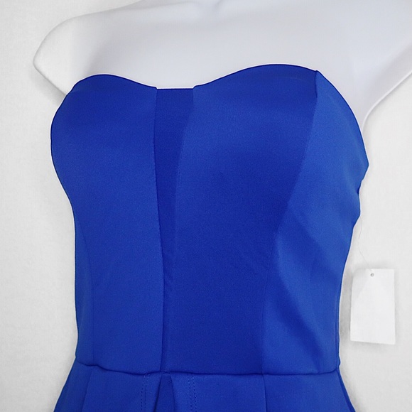Charlotte Russe | Strapless Blue Body Con Dress - Picture 2 of 5